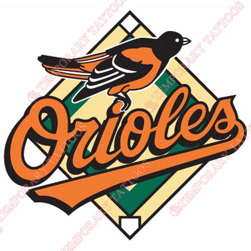 Baltimore Orioles Customize Temporary Tattoos Stickers NO.1440